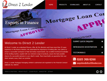 Tablet Screenshot of direct2lender.com